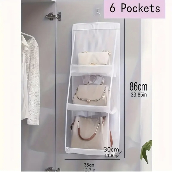 Bag Organizer 6 Grids White Color - Picture 2 of 5